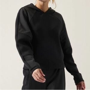 Athleta Get Set Hooded Pullover Sweatshirt NWOT Size XS Oversized